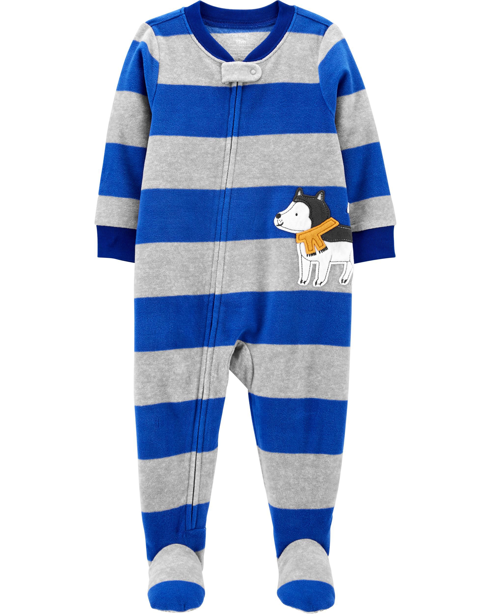 carters fleece footie pajamas