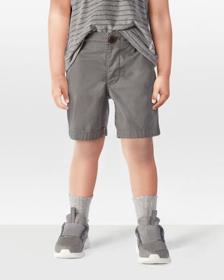 Product image 2 of Toddler Flat-Front Shorts - Grey
