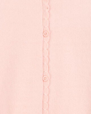 Product image 2 of Kid Scalloped Trim Cardigan Sweater - Pink