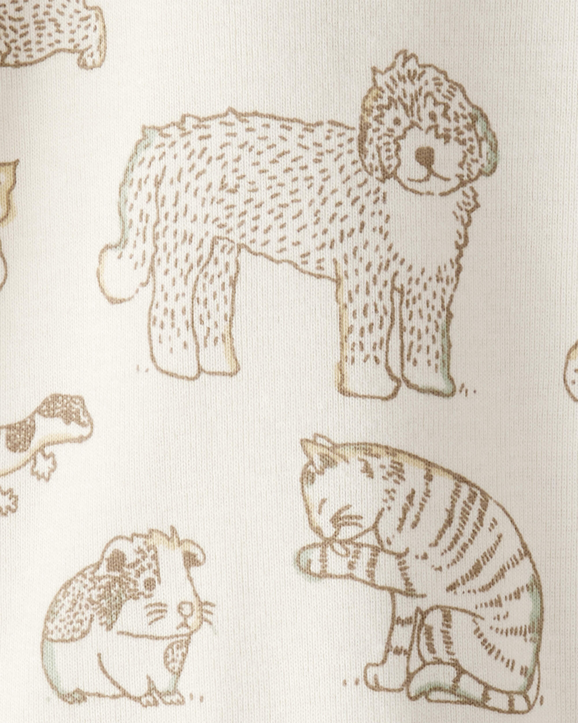 Baby Pet Print Organic Cotton 2-Piece Pajamas