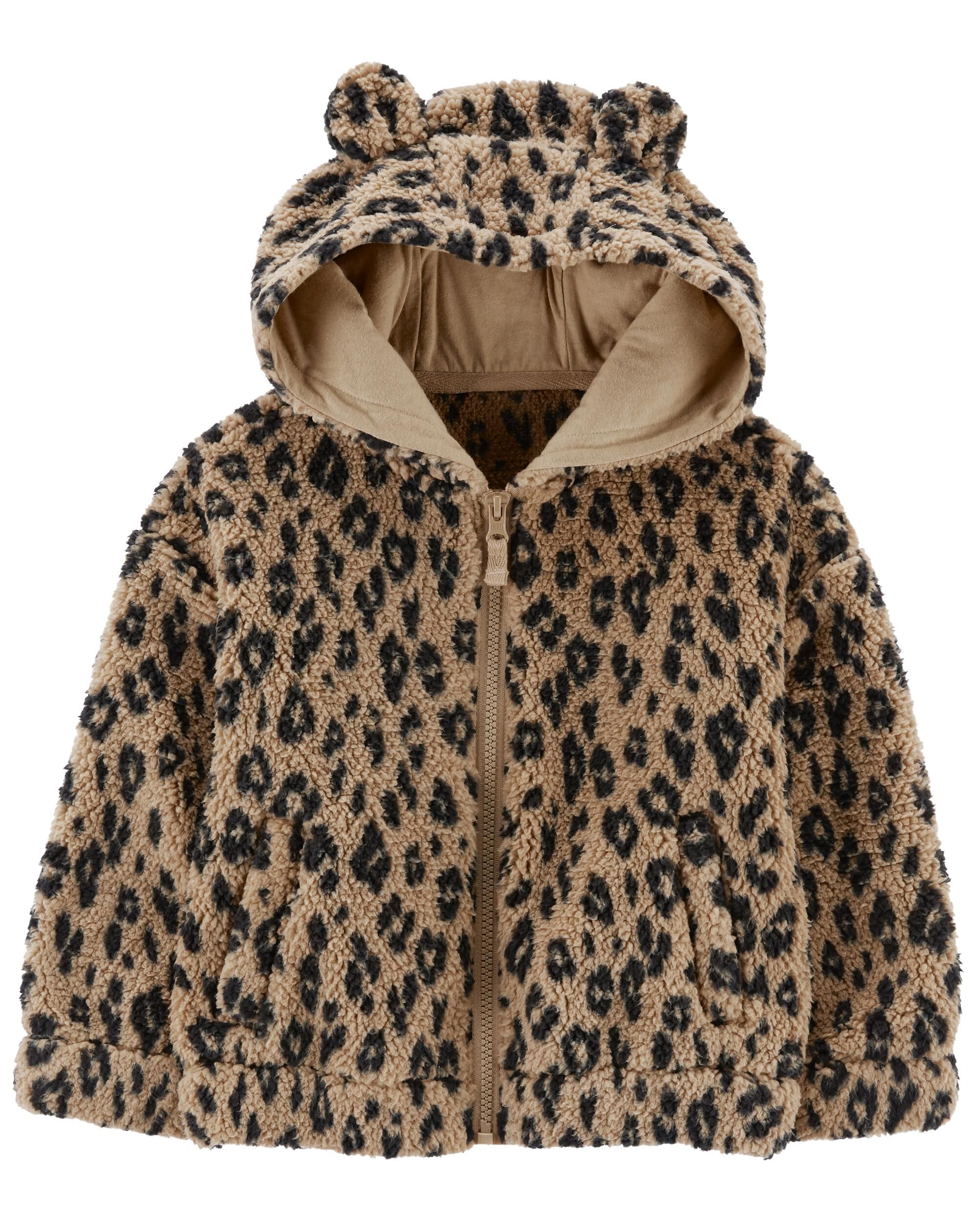 Leopard sherpa hoodie store
