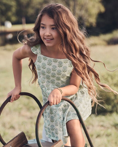 Product image 1 of Kid Organic Cotton Floral-Print Dress
