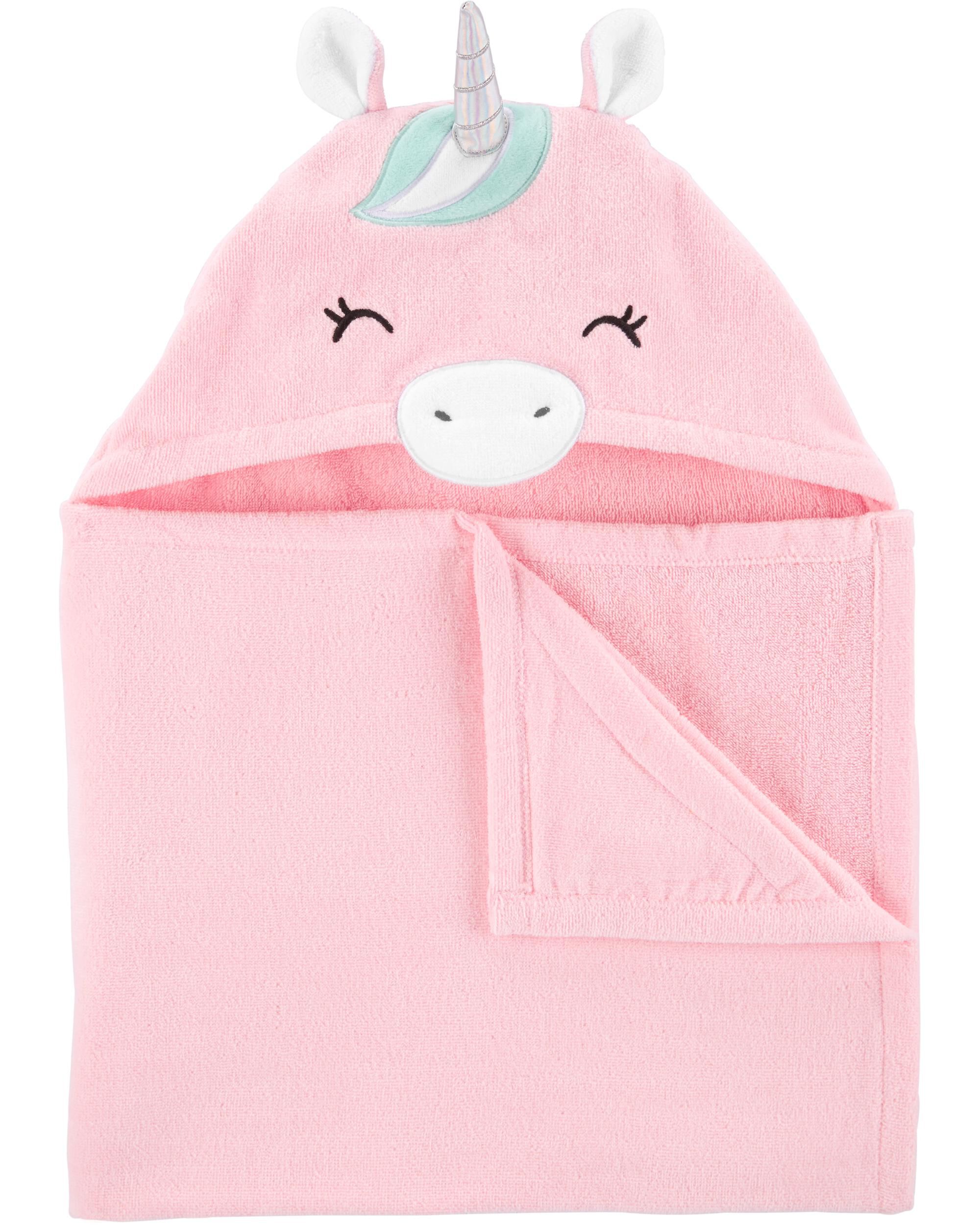 unicorn hooded bath towel