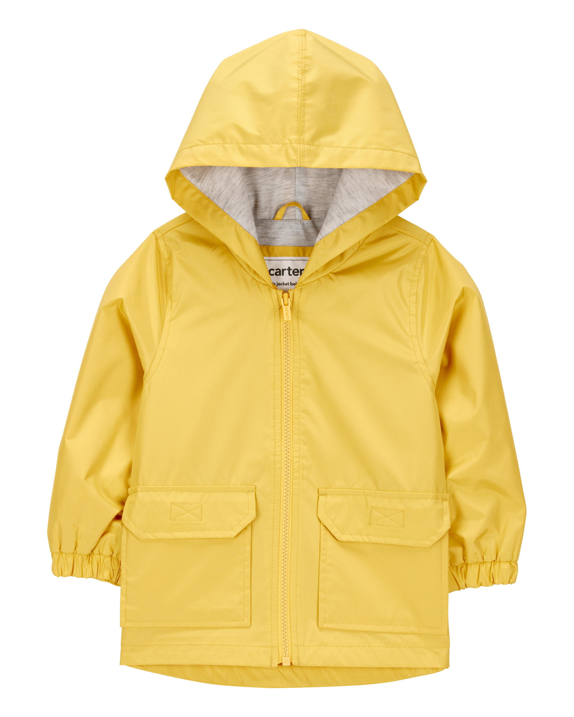 Toddler Solid Rain Jacket - Yellow