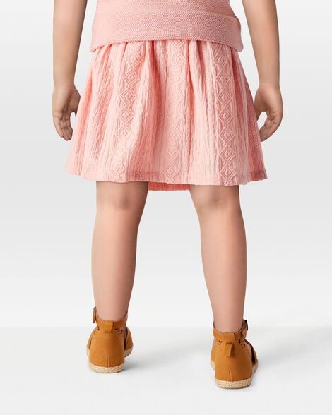 Product image 3 of Toddler Crochet Pull-On Skort - Pink