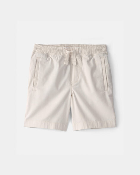 boys solid easter pull-on fashion shorts - ivory