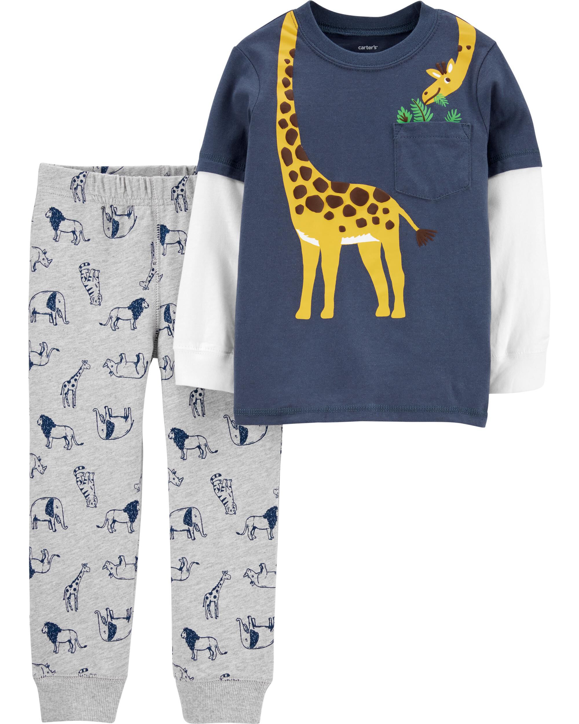 giraffe baby clothes carters