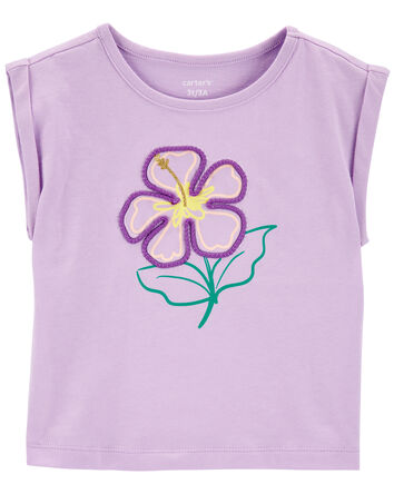 Toddler Floral Knit Tee