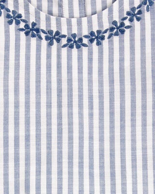 Product image 2 of Baby Striped Linen Look-alike Fashion Tank - Blue/White