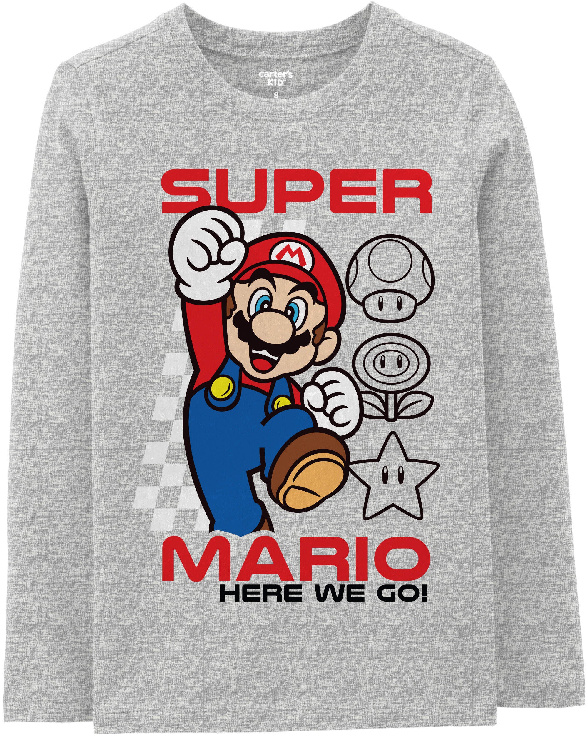 Kid Super Mario Bros Pullover Grey Carter s Carter s
