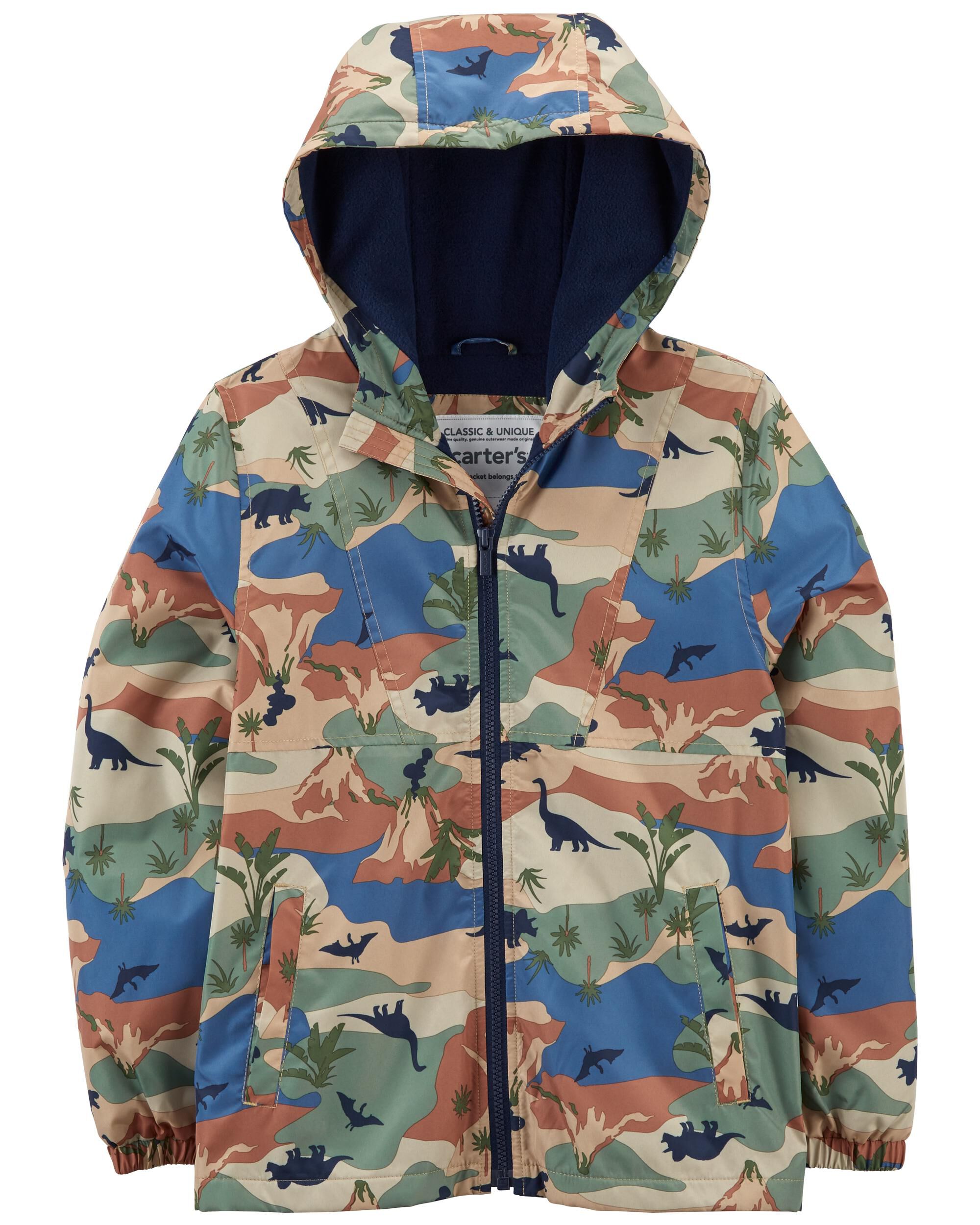 Multi Kid Dinosaur Fleece-Lined 