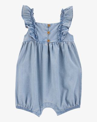 Product image 1 of Baby Chambray Flutter Romper