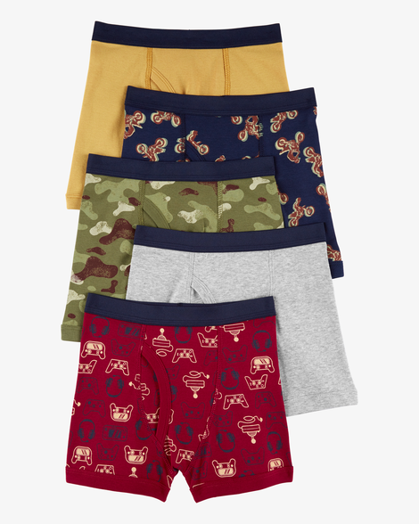 boys 5-pack boxer briefs underwear