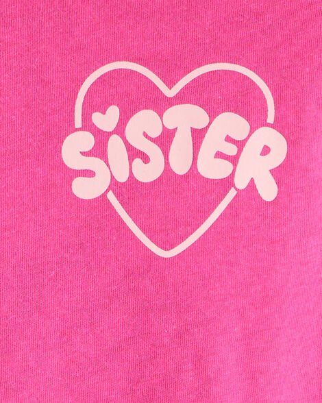 Product image 3 of Girls Sisterhood Long-Sleeve Graphic Tee - Pink