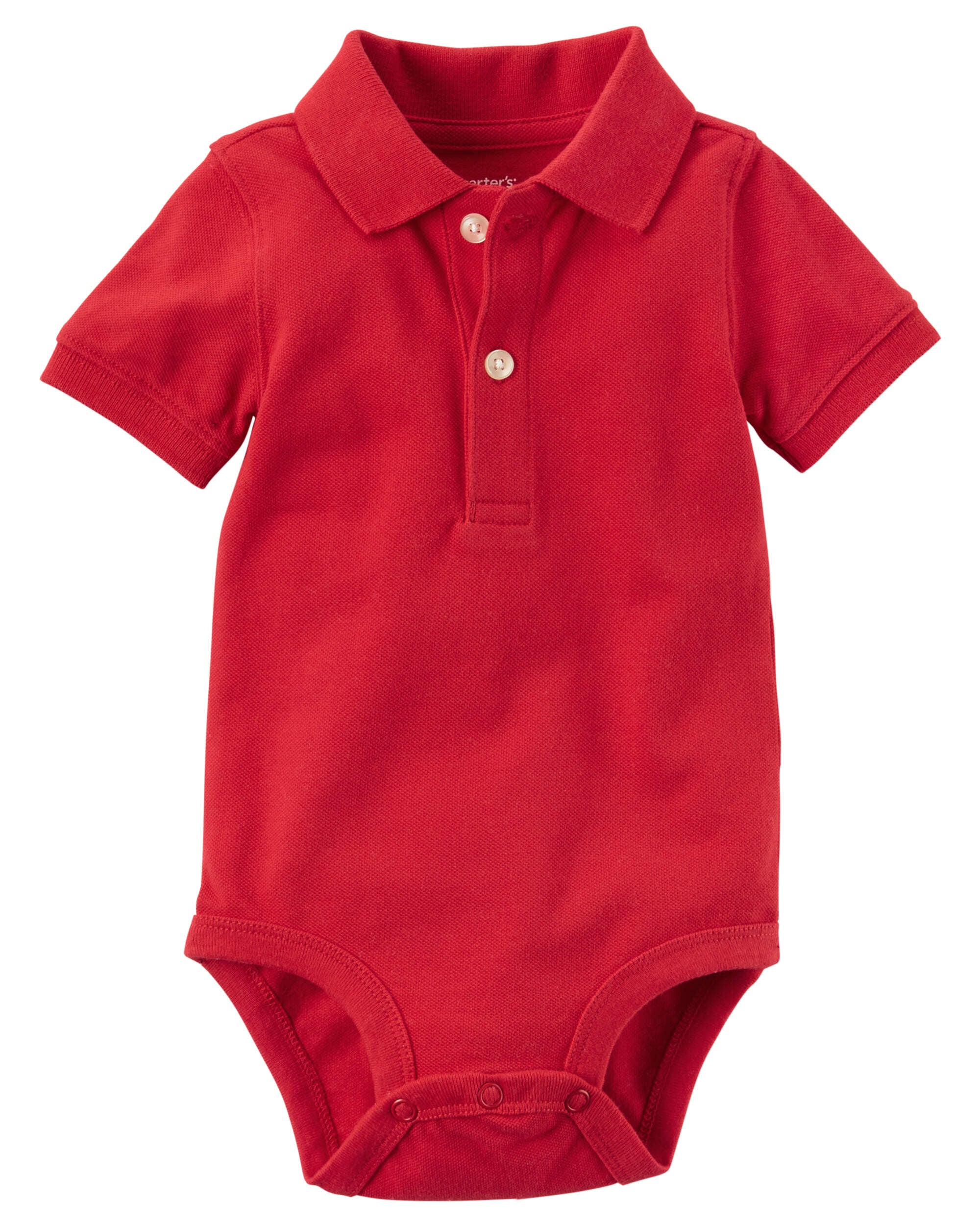 Baby Pique Polo Bodysuit Carter s Carter s