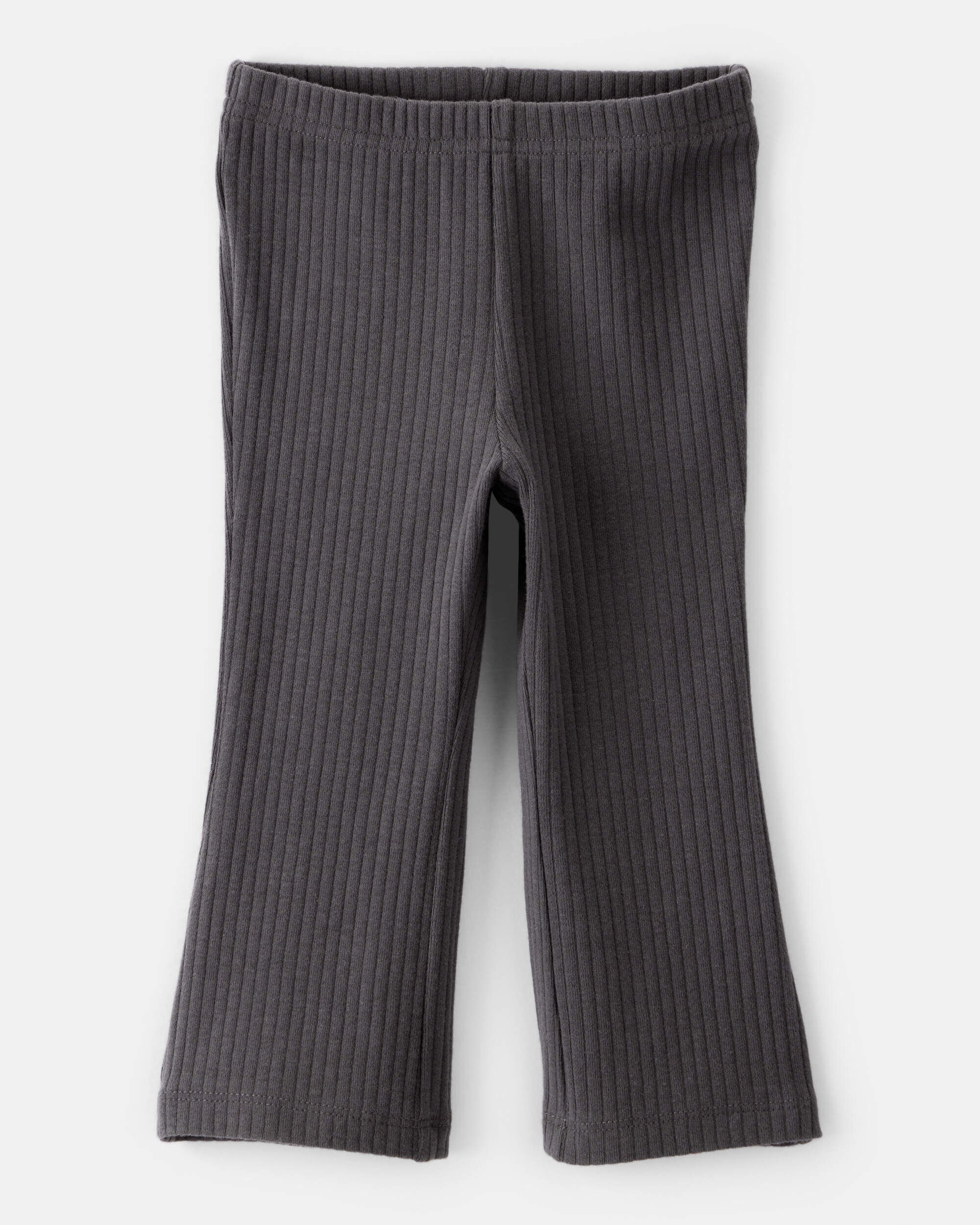 Baby Girl Cotton Flare Leggings - Black