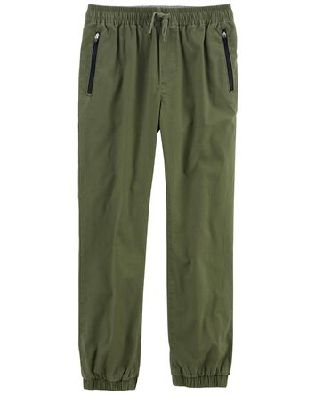 Kid Stretch Canvas Pull-On Joggers