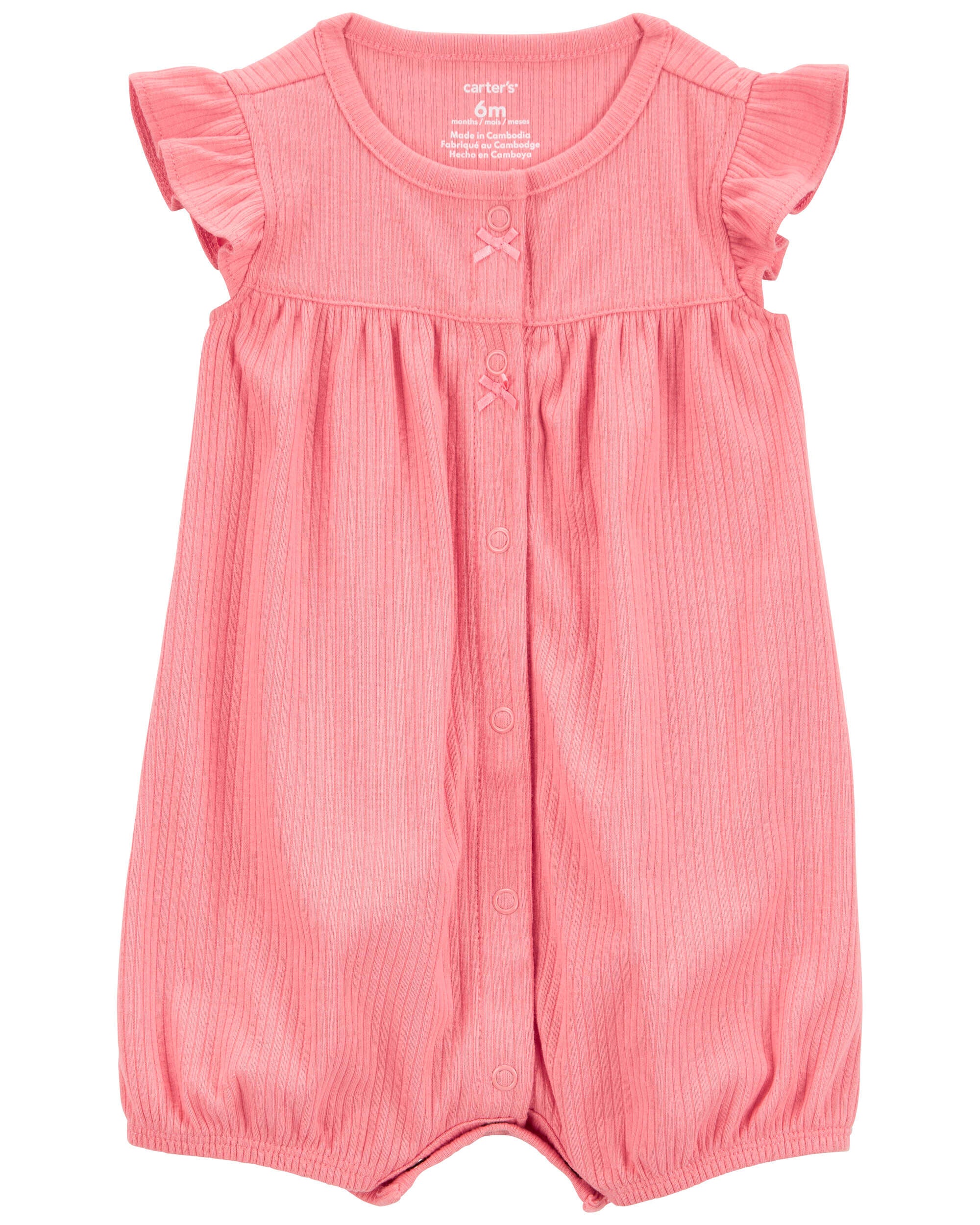 Short sleeve cotton romper online