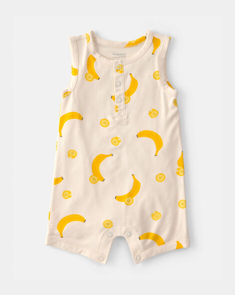 baby banana purelysoft romper - yellow/cream