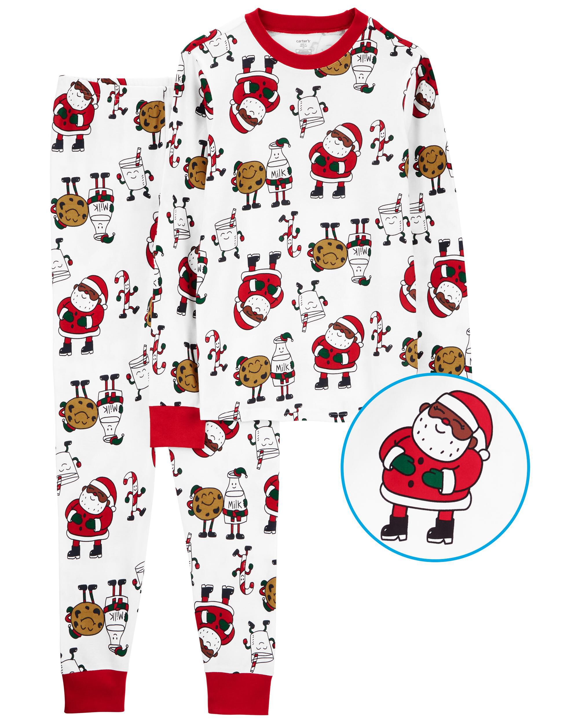 Adult 2 Piece Santa Cookies 100 Snug Fit Cotton Pajamas Carter s Carter s