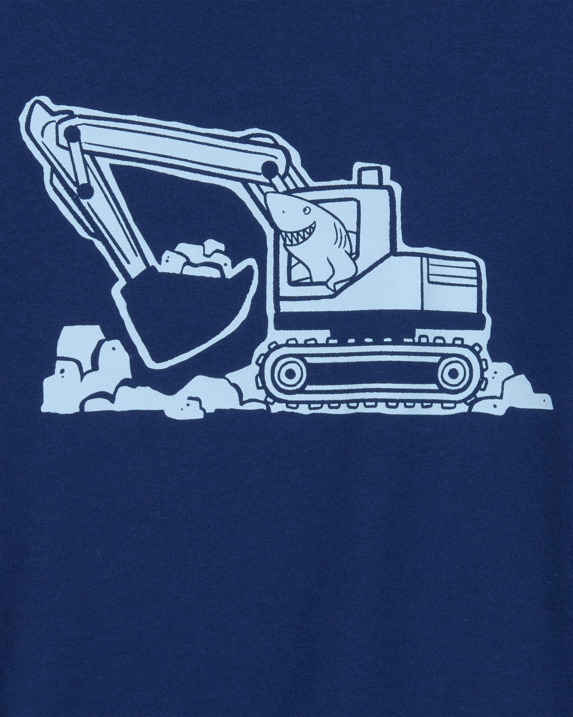 Toddler Construction Short-Sleeve Graphic Tee - Navy