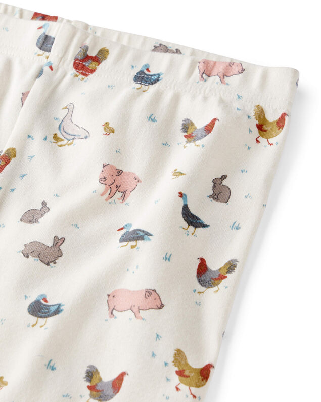 Product image 2 of Kid Organic Cotton Pajamas in Farm Friends Print