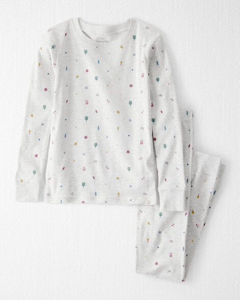  Product image 1 of Kid Organic Cotton Pajamas in Nature Icon Print
