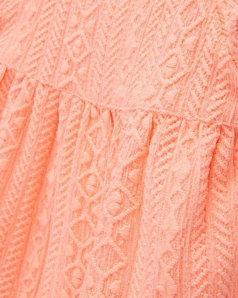 Product image 5 of Baby Flutter Knit Textured Dress - Pink