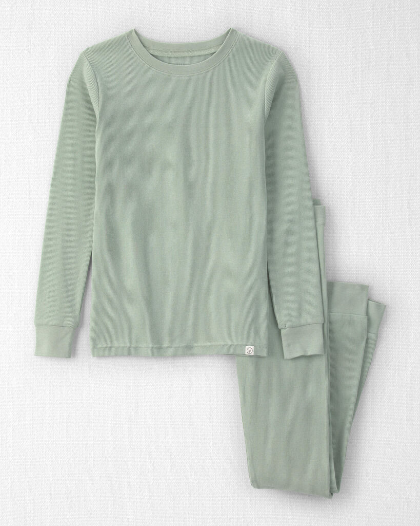 Little Planet Kids 2-Piece Organic Cotton Ribbed Pajamas 4 Green