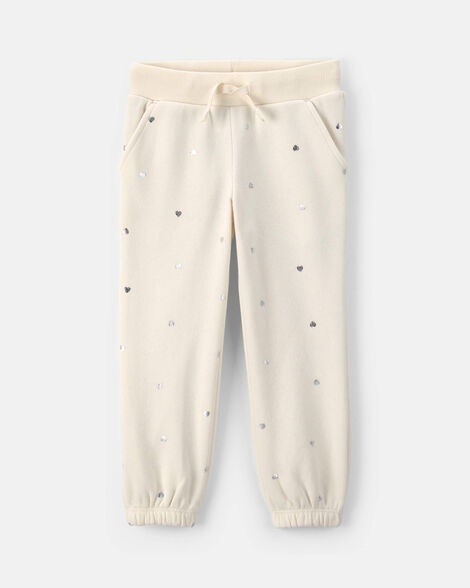 Toddler White Sweatpants