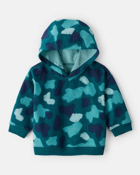 Baby Boy Camo Hoodie - Teal