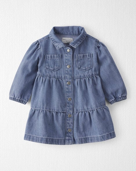 Baby Girl Organic Cotton Denim Dress
