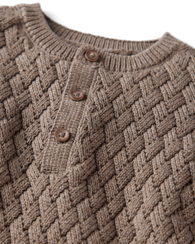 Product image 2 of Baby Organic Cotton Sweater Knit Jumpsuit