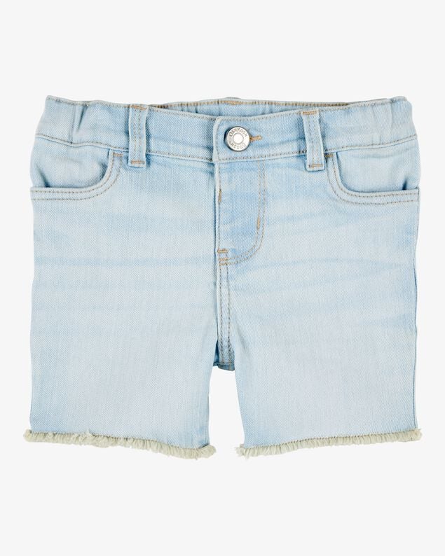 Product image 1 of Toddler Frayed Hem Iconic Denim Short - Splash Wash