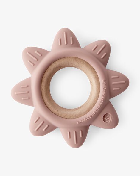  Product image 2 of Little Planet Silicone & Wood Teether - Pink