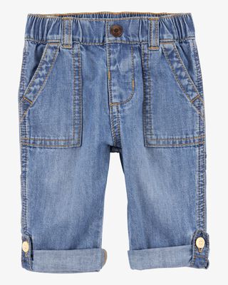 Product image 1 of Baby Roll-Up Cuff Jeans - Blue