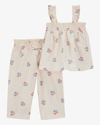 Product image 1 of Baby 2-Piece Floral Tank & Pant Set