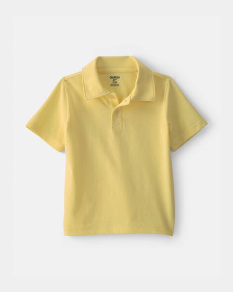 Toddler Boy Uniform Piqué Polo Shirt - Yellow