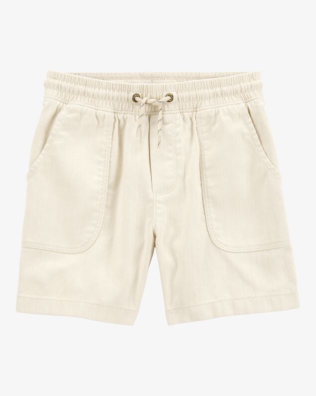 Product image 1 of Boys Pull-On Twill Shorts - Khaki