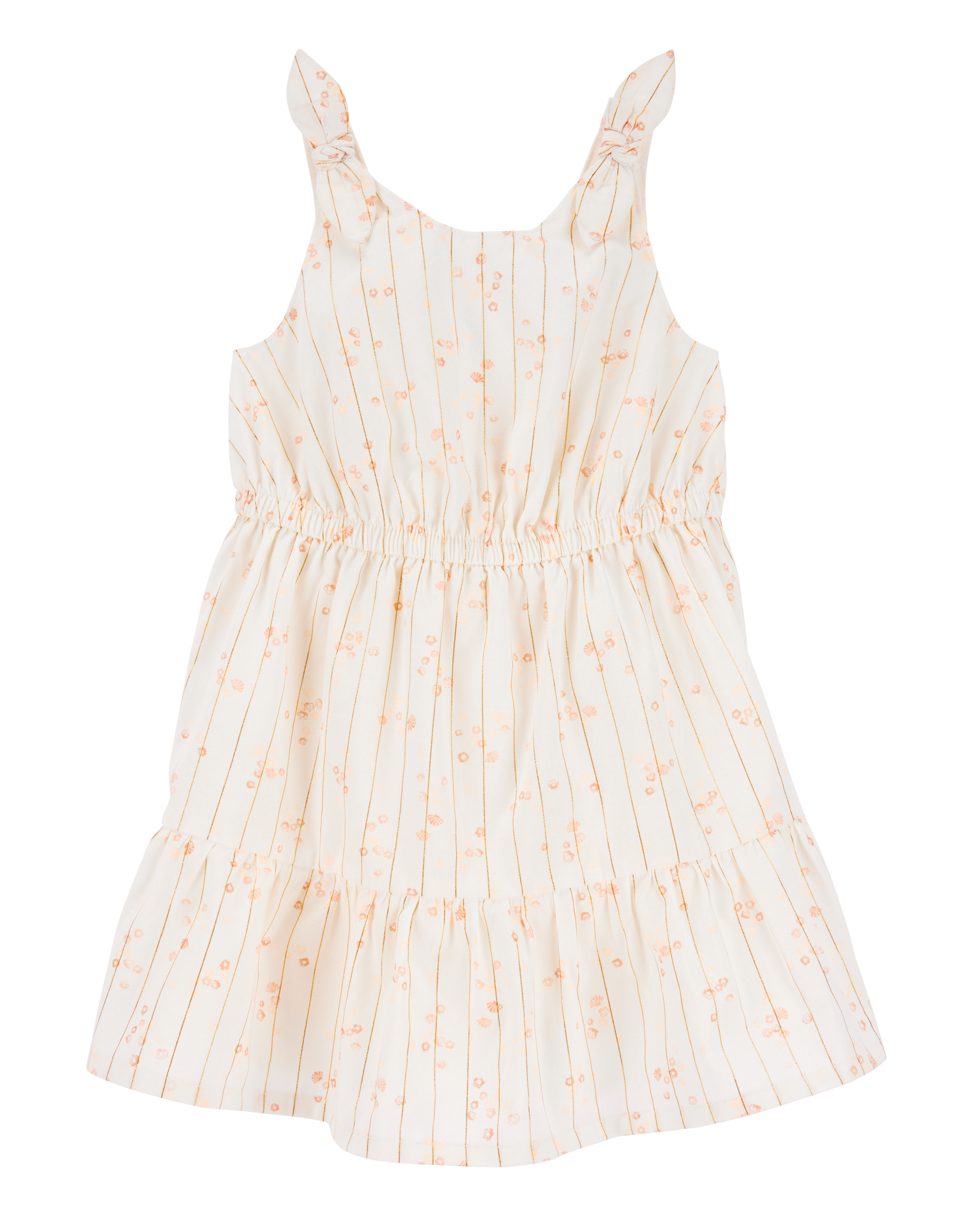 Toddler Floral Tiered Dress - Ivory