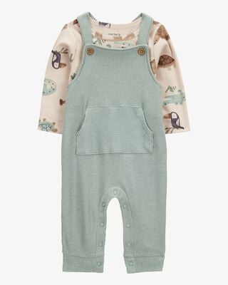 Baby 4-Piece Alligator Outfit Set - Green