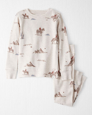 Product image 1 of Toddler Organic Cotton Pajamas in Western Rodeo Print