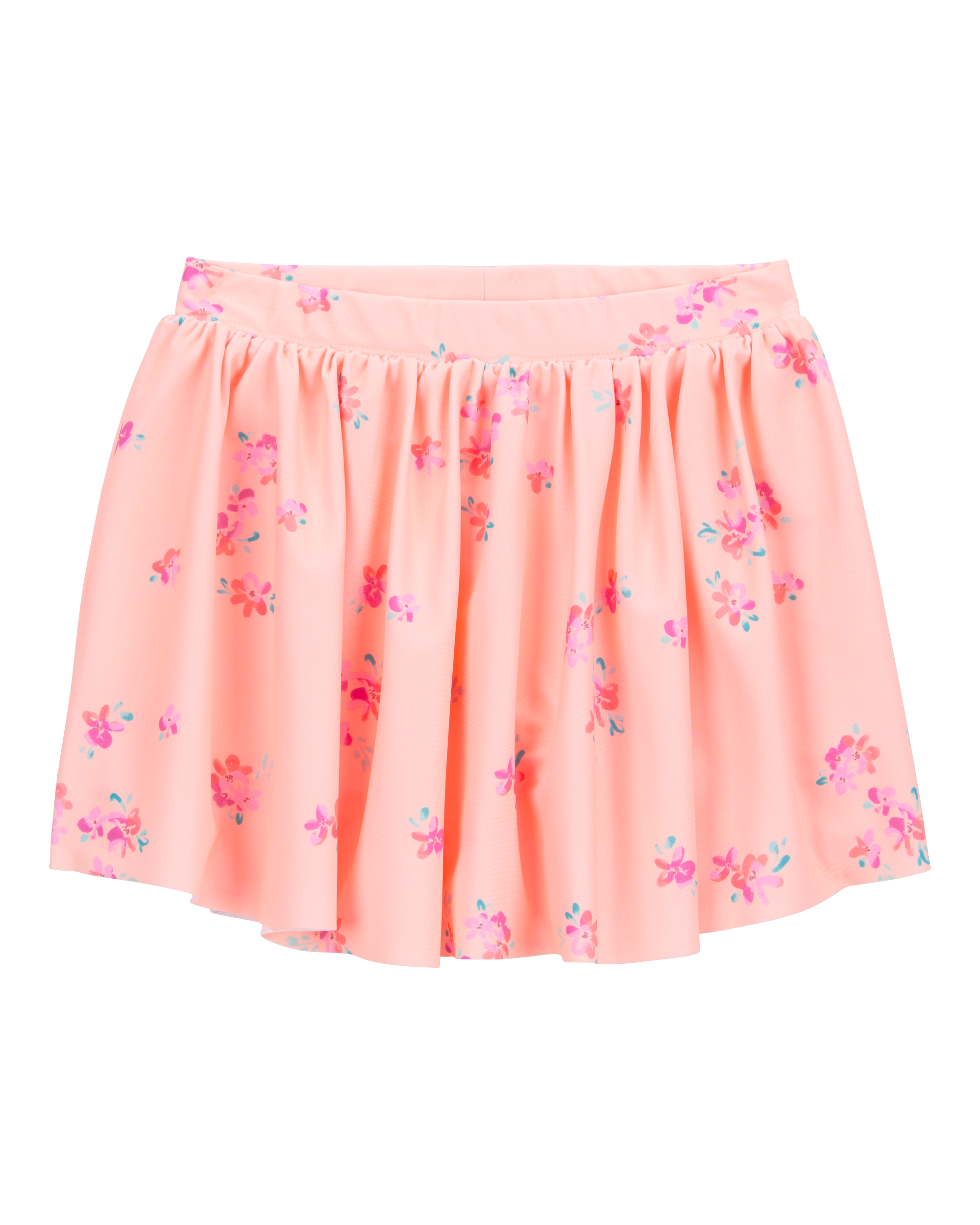 Toddler Floral Active Pull-On Skort - Orange