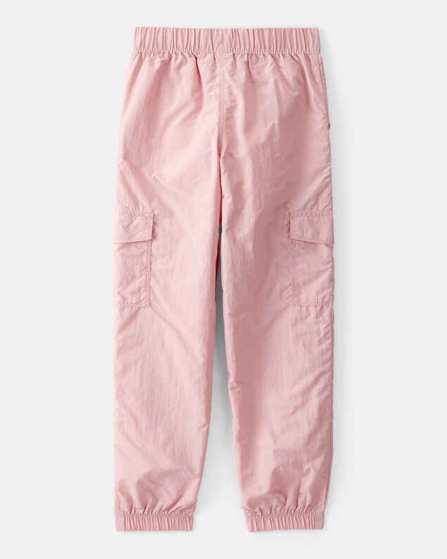 Product image 2 of Girls Woven Cargo Joggers - Pink