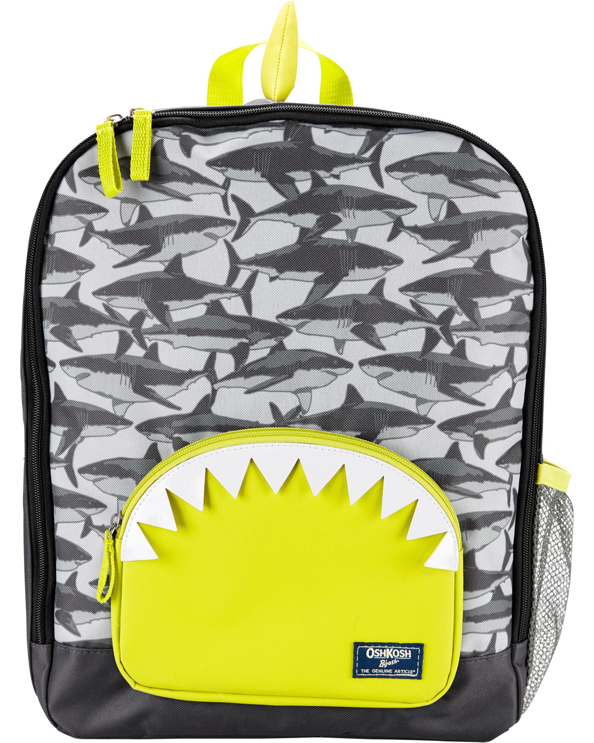 neon shark backpack