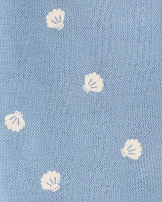 Product image 2 of Baby Shell Cotton Romper - Blue