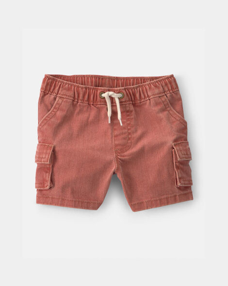 Baby Boy Cargo Pocket Shorts - Brown
