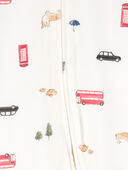 Baby New York City Print PurelySoft Sleep & Play Pajamas - Cream