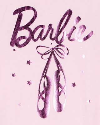 Product image 2 of Toddler Barbie™ Ballet Foil Short-Sleeve Graphic Tee - Pink