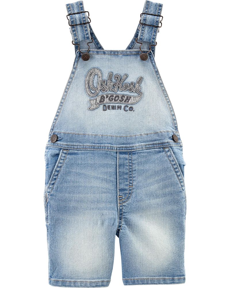 Logo Shortalls Bleached Bright Wash Carters Com